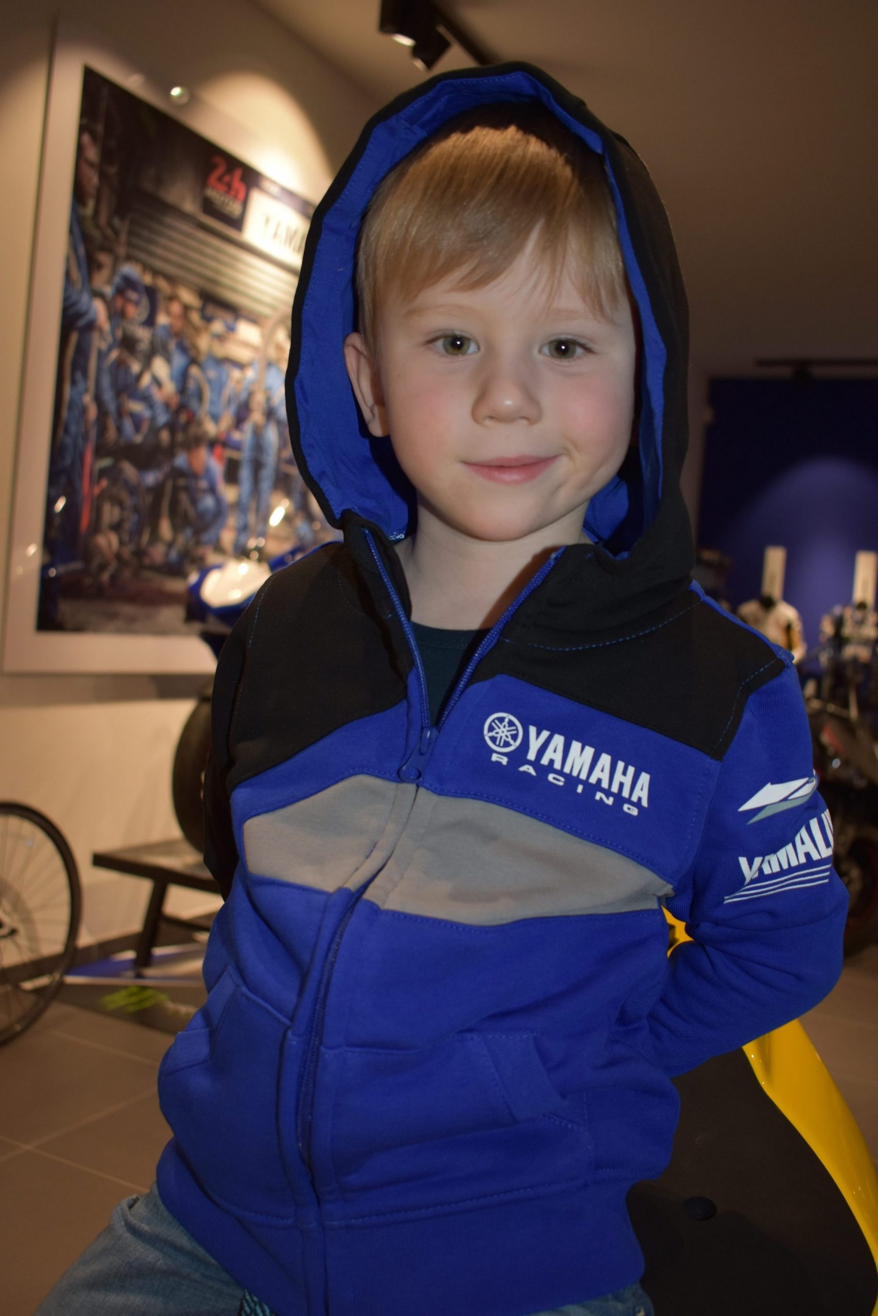 Genuine Yamaha 20 Paddock Blue Kids Race Hoody 